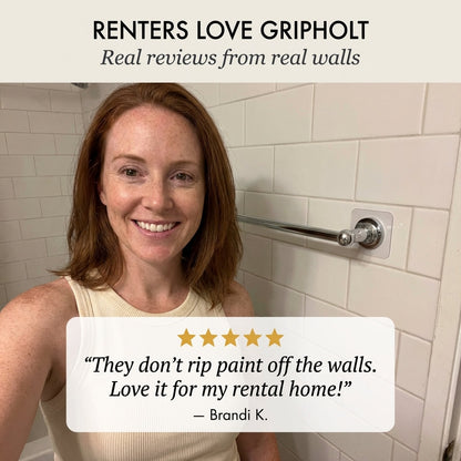 Gripholt™ – No-Drill Adhesive Screw Mount Wall Stickers + 50% OFF