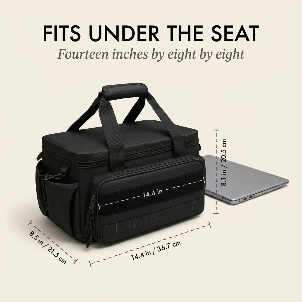 Haulcraft™ – Heavy-Duty Canvas Tool Bag with MOLLE Panel & Padded Dual Handles + 50% OFF