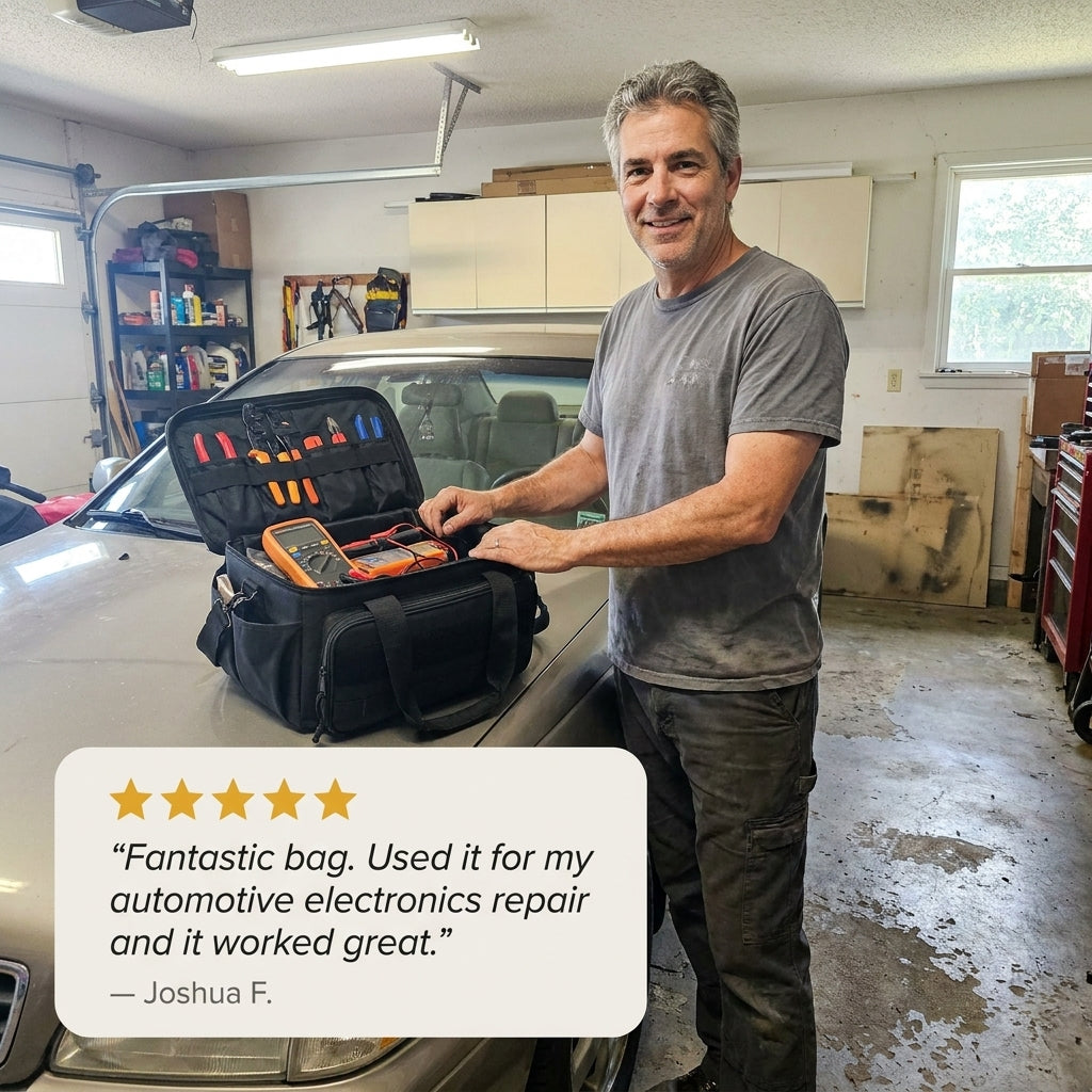 Haulcraft™ – Heavy-Duty Canvas Tool Bag with MOLLE Panel & Padded Dual Handles + 50% OFF
