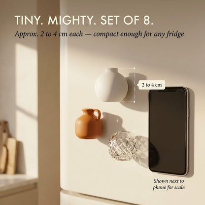 Bloomcroft™ – Mini Magnetic Flower Vases for Fridge | Set of 8 + 50% OFF