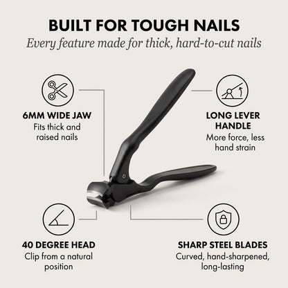 Leverwick™ – Wide Jaw, Long Handle Nail Clipper for Thick Nails + 50% OFF