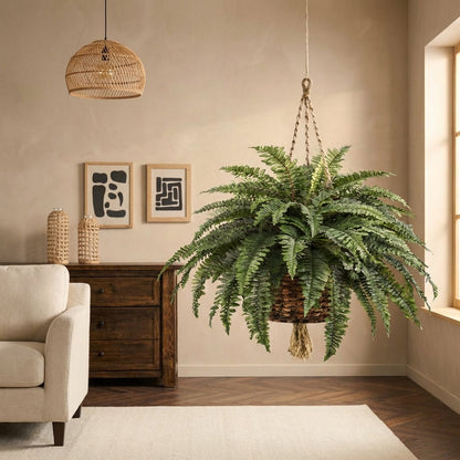Verdant™ – Lifelike Cascading Fronds, UV-Resistant, Zero Maintenance Hanging Fern Plant + 50% OFF