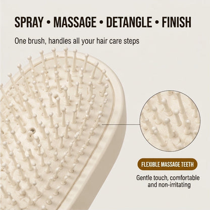 Glissette™ – 2-in-1 Misting Detangle & Massage Hair Brush + 50% OFF
