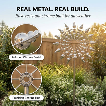 Viralume™ – Dual-Spin Kinetic Wind Sculpture for Garden & Yard + 50% OFF