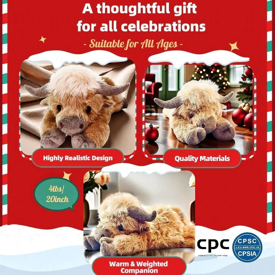 The CozyGround Highland Cow - The Adorable Gift That Sells Out Fast! + 50% OFF