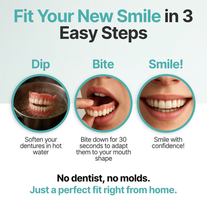 The InstaSmile Custom Dentures - Smile With Confidence Again + ENDS TODAY + 50% OFF