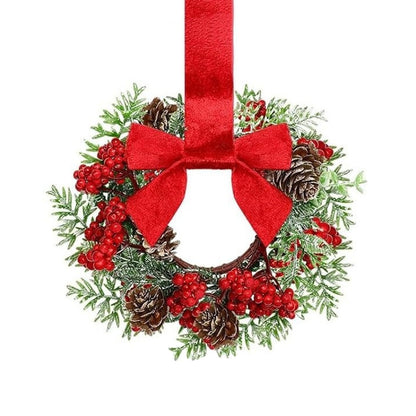 The FestiveFarmhouse Wreath Set - Christmas Charm in a 6-Pack + 50% OFF
