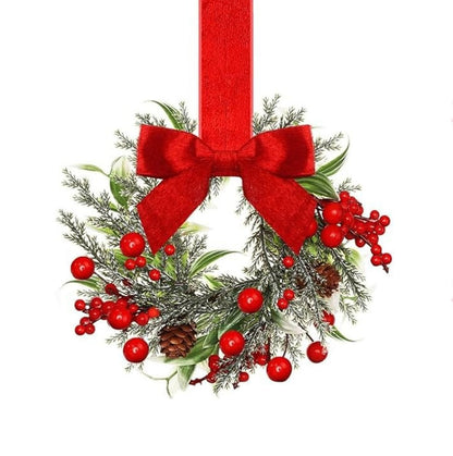 The FestiveFarmhouse Wreath Set - Christmas Charm in a 6-Pack + 50% OFF