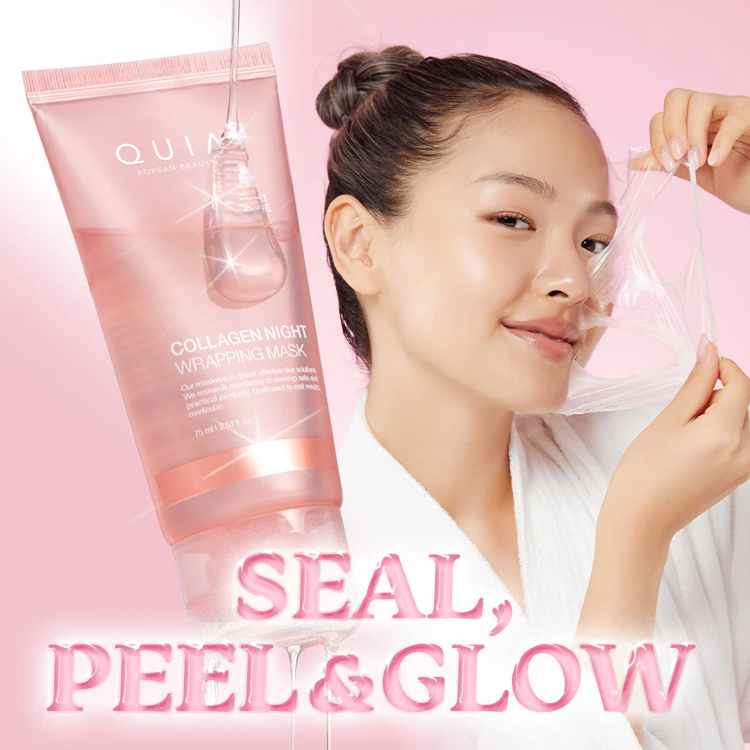 Quia Collagen Wrapping Mask - Wake Up To Glass Skin. + 50% OFF