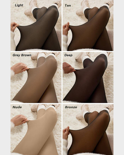 The SheerLuxe Fleece Tights - Wear Dresses in Winter + 50% OFF