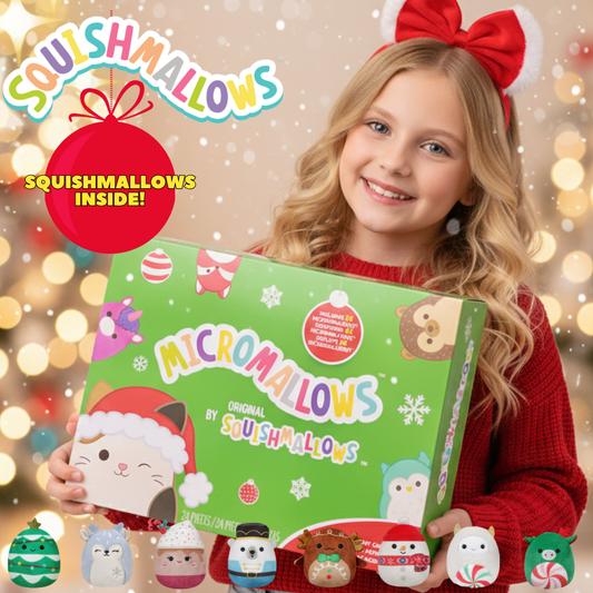 The Squishmallow Advent Calendar - 24 Days of Cozy, Collectible Fun + 50% OFF
