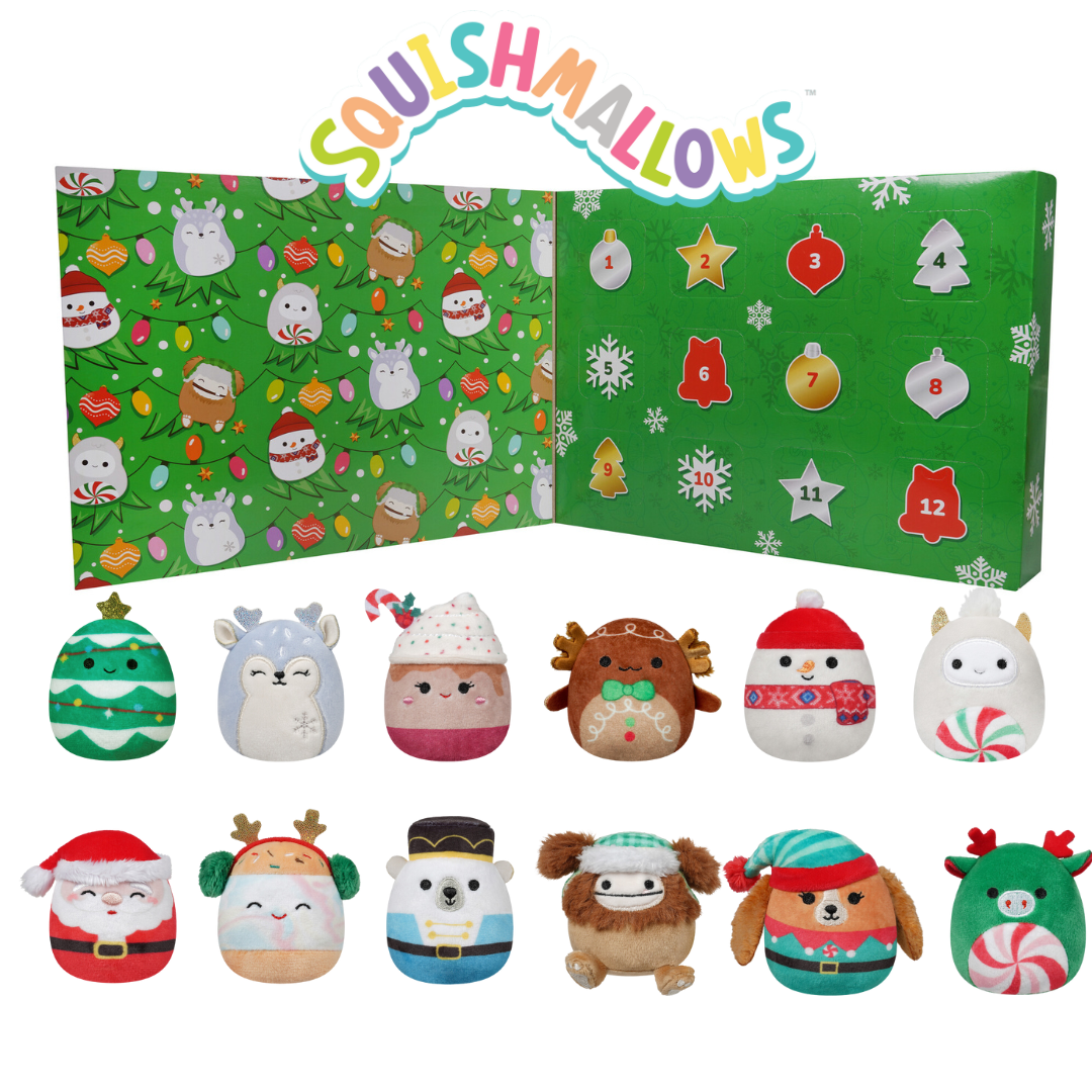 The Squishmallow Advent Calendar - 24 Days of Cozy, Collectible Fun + 50% OFF