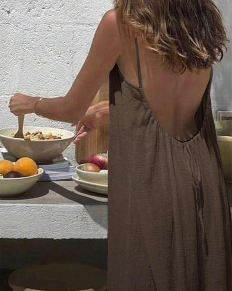 The Backless Cami Dress - Effortless Elegance, Unforgettable Style + 50% OFF