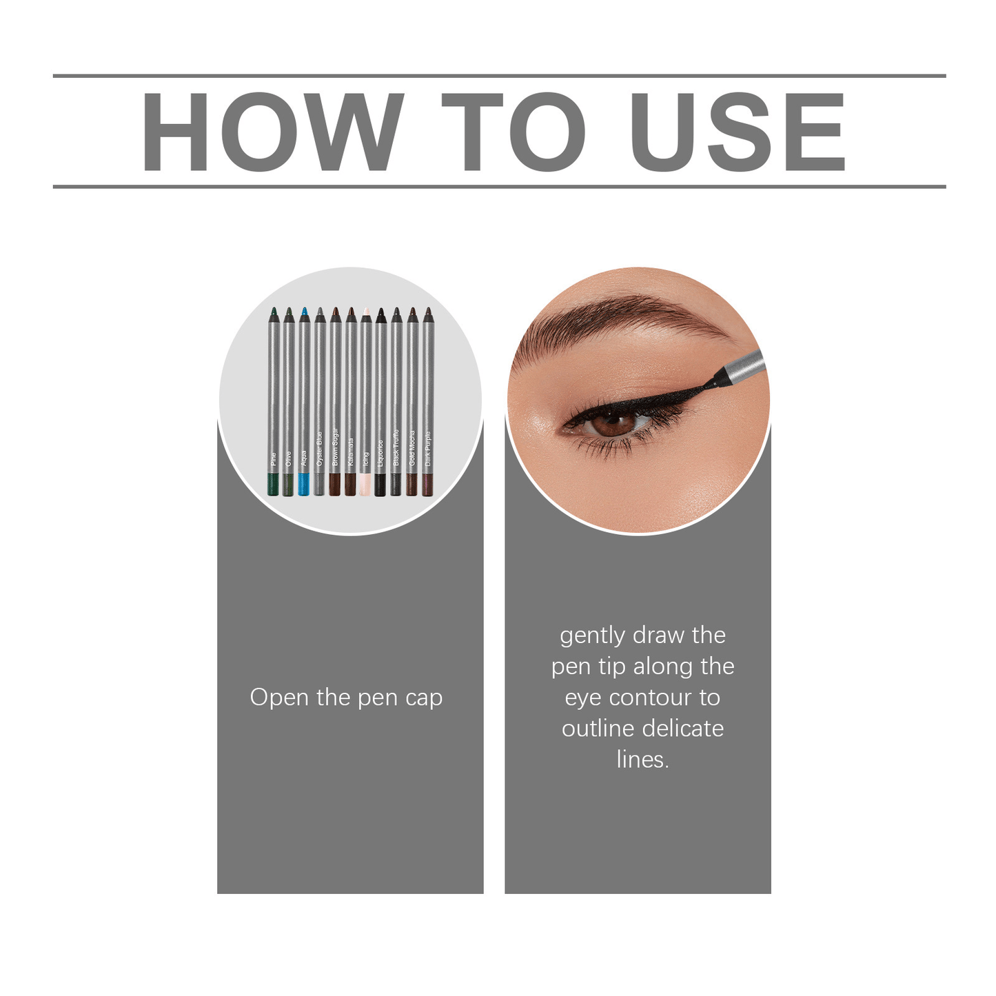 The AuraLock Eyeliner Duo - 1440-Minute Smudge-Proof, Precision Defined Eyes + 1+1 FREE