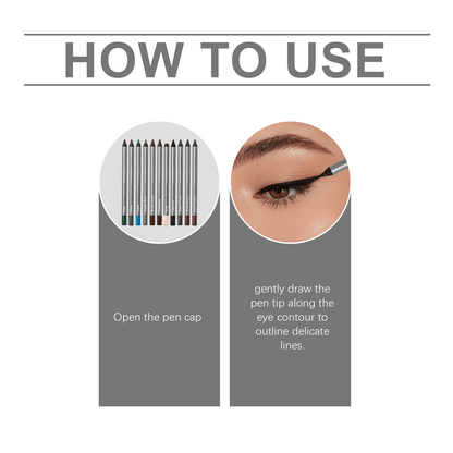 The AuraLock Eyeliner Duo - 1440-Minute Smudge-Proof, Precision Defined Eyes + 1+1 FREE