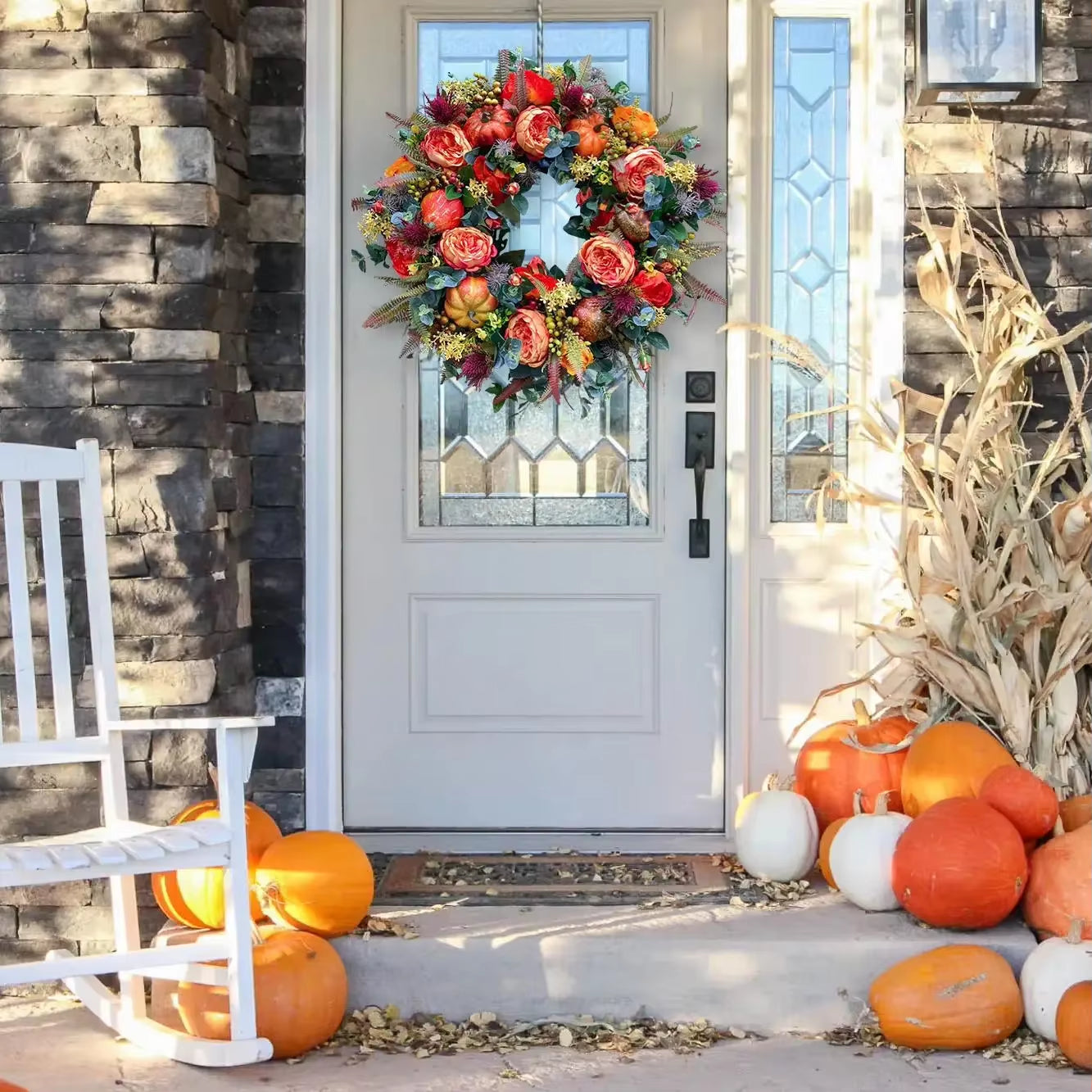 The Farmhouse Pumpkin Wreath - A Perfect Fall Welcome + 50% OFF