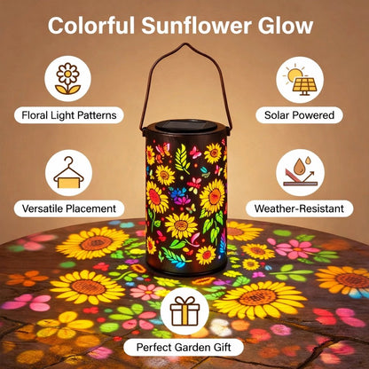 The AuraGlow Sunflower Lantern — Artistic Solar Illumination + 50% OFF