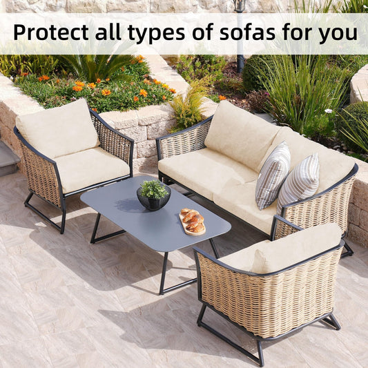 Verandale – Stretch Slip-On Patio Cushion Covers, Zipper-Free Snug Fit + 50% OFF