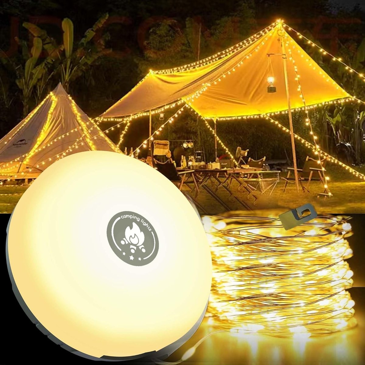 The AuraCamp 4-in-1 Light - Your Campsite, Illuminated + 50%OFF