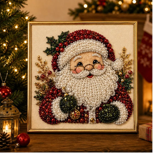 Glimmerwick – 5-Design Christmas Bead Art Kit with Frame + 50% OFF