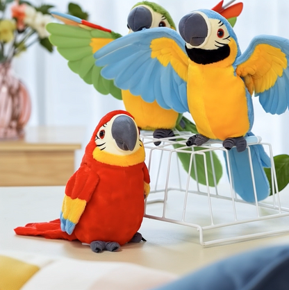 The ChatterBox Parrot - Lifelike Chirping, Flapping, and Interactive Fun + 50% OFF