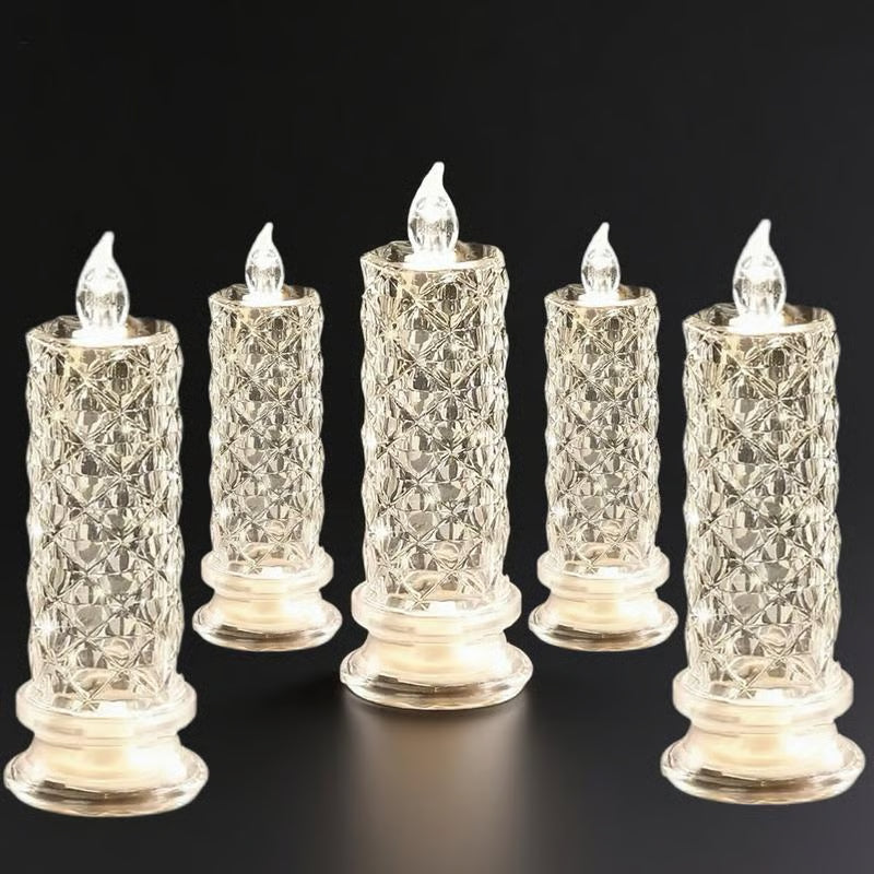The CrystalGlitter Candle - A Dazzling, Color-Changing Glow + 50% OFF
