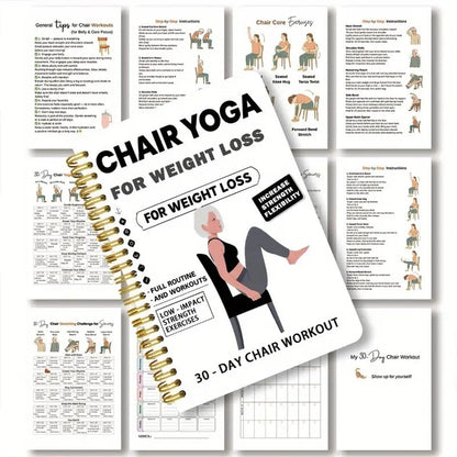 The 30-Day Chair Yoga Guide - Lose Weight From Your Seat + 50% OFF