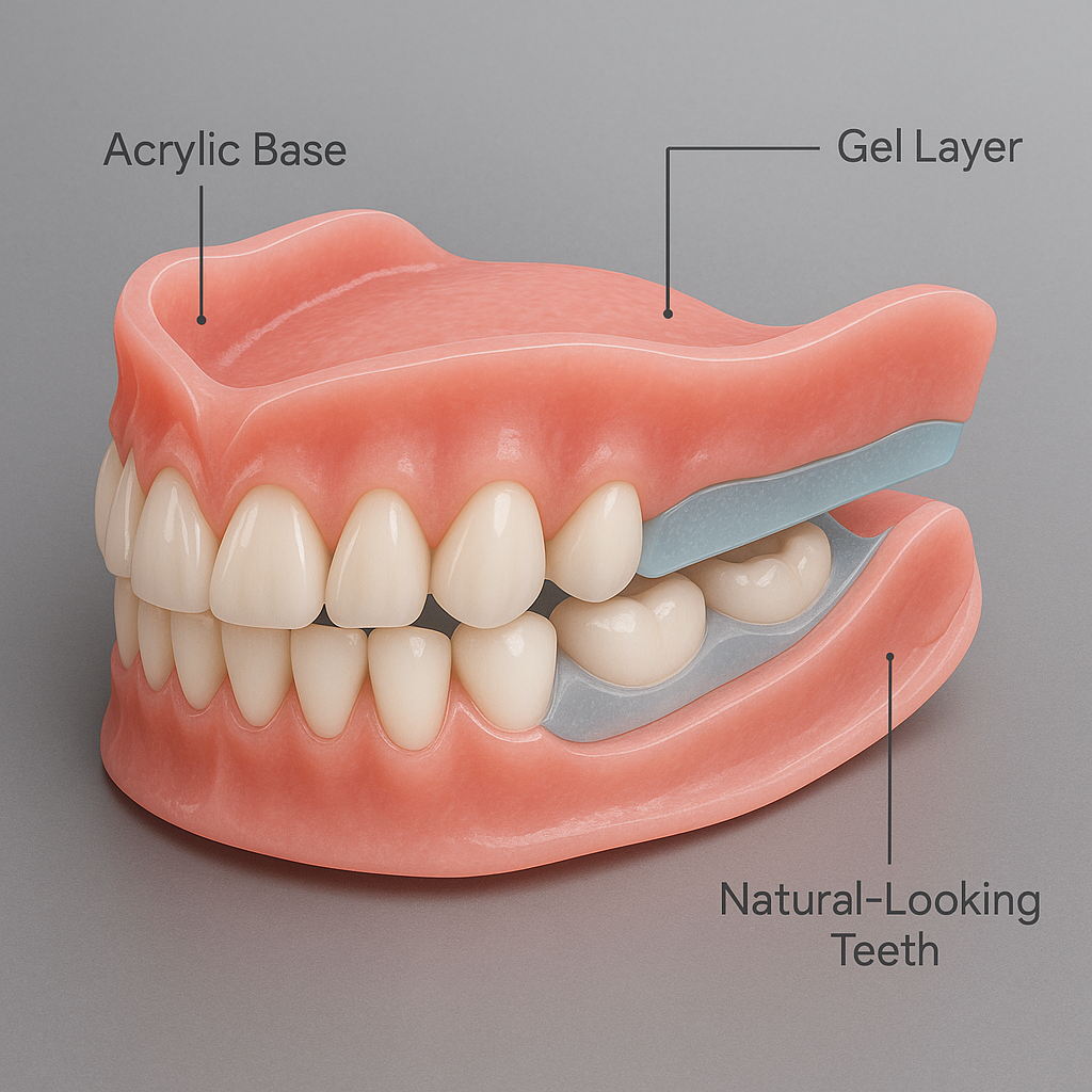 ComfortGrip Custom Dentures - A Secure Smile, A Youthful Face + 50% OFF