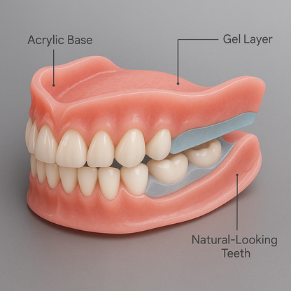 ComfortGrip Custom Dentures - A Secure Smile, A Youthful Face + 50% OFF