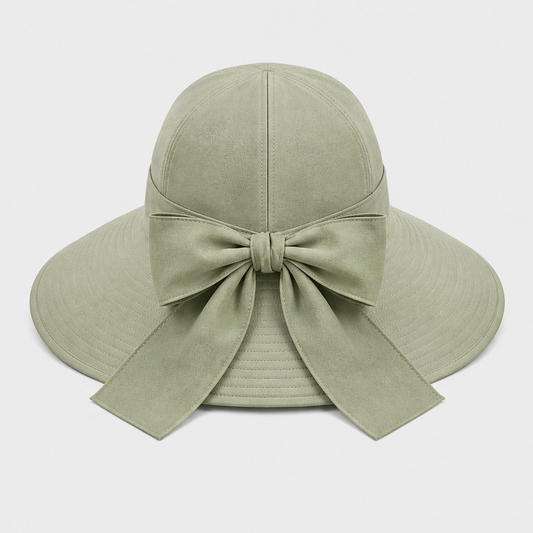 Solene™ – Foldable Wide-Brim Sun Hat with Adjustable Back Bow + 50% OFF