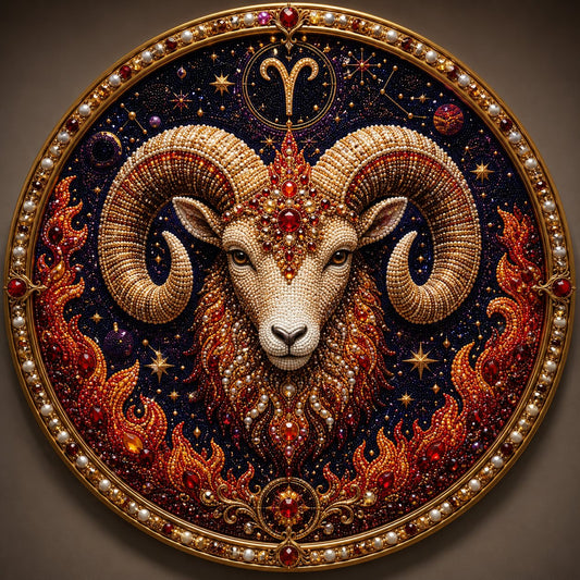 Perlune – 3D Pearl Mosaic Zodiac Art Kit, All 12 Star Signs + 50% OFF