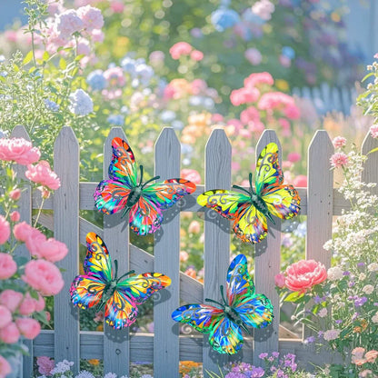Flutterwick™ – Vibrant Metal Butterfly Outdoor Wall Decor + 50% OFF