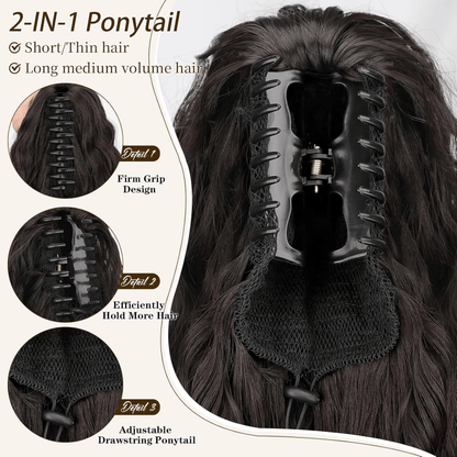 The SilkiPony  Extension - A Perfect Ponytail in Seconds + 50% OFF
