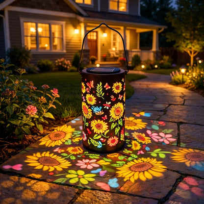 The AuraGlow Sunflower Lantern — Artistic Solar Illumination + 50% OFF