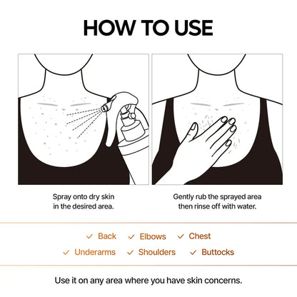 The Radiance Peel Spray - Smooth Bumps, Instant Glow + 50% OFF