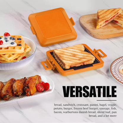 Microwave Toastie Sandwich Maker - Crispy Toasties in Minutes - 50% OFF