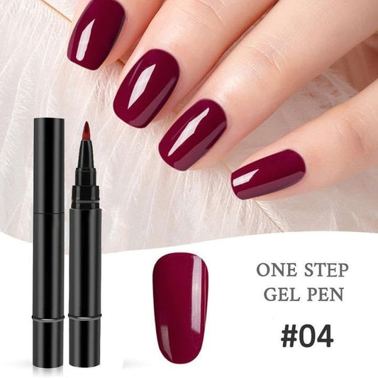 Glazelle – 18-Color One Step Gel Nail Pen Set with Mini UV Lamp +Bu 1 Get 1 FREE