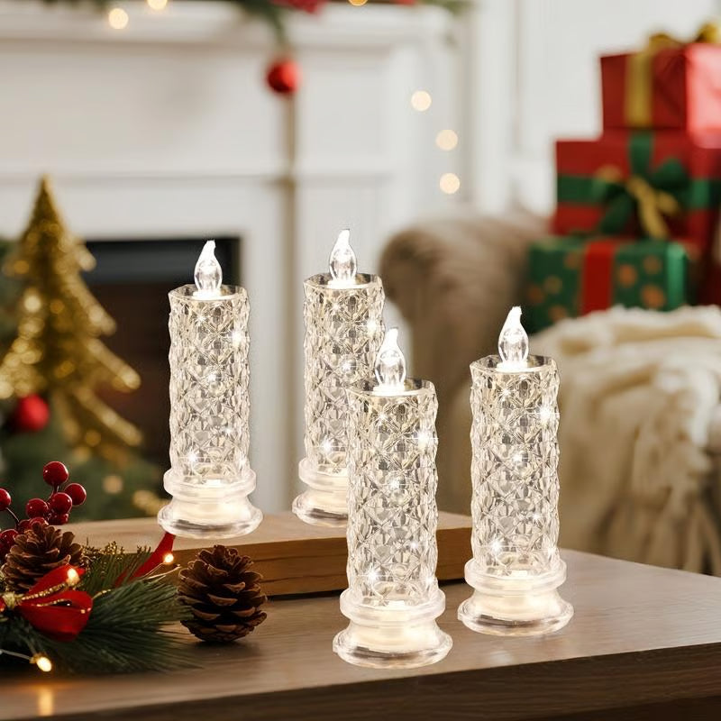 The CrystalGlitter Candle - A Dazzling, Color-Changing Glow + 50% OFF