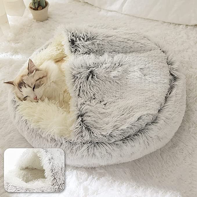 The CozyCave Pet Bed - Anxiety-Free, Cozy Sleep + 50% OFF