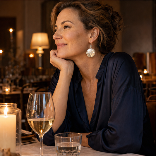 Aurelle – Hammered Metal Drop Earrings, Lightweight Geometric Statement Set + Buy 1 GET 1 FREE