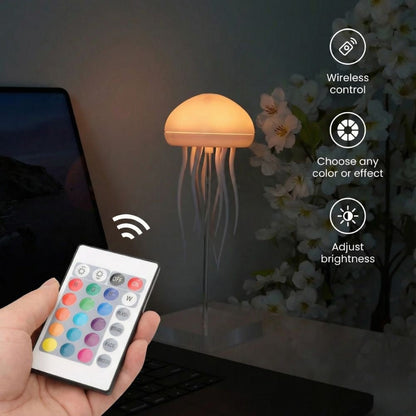 The AuraGlow Jellyfish Lamp — Rechargeable Floating Ambient Light + 50% OFF