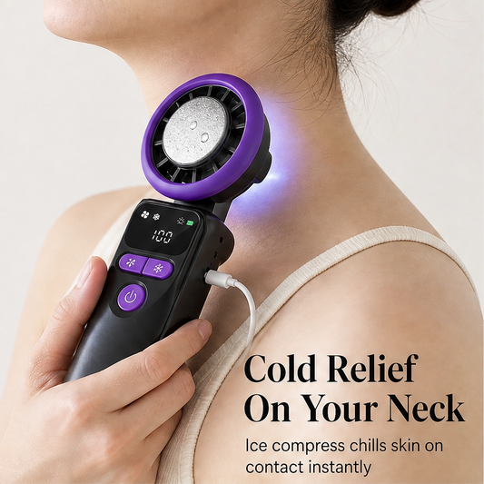 Glaciel – Ice-Plate Cooling Fan, Foldable & Rechargeable Portable Fan + 50% OFF