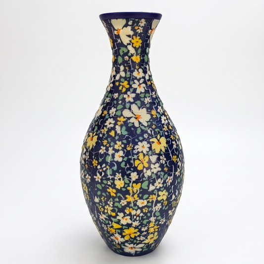 Petalcraft™ – DIY 3D Puzzle Vase with Built-In Water Reservoir for Real Flowers + 50% OFF