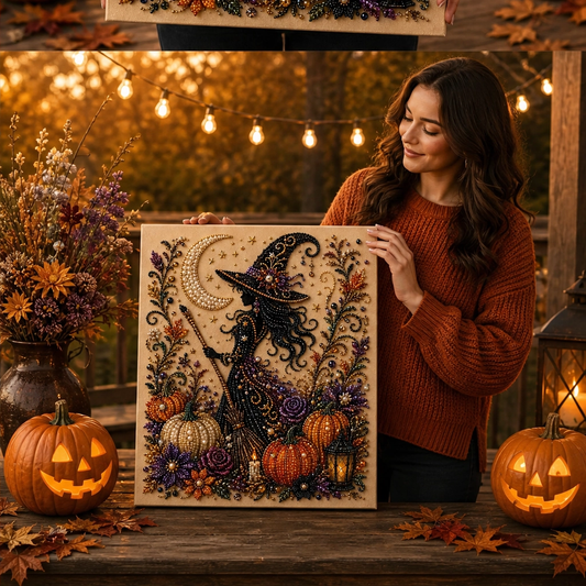 Emberloom – Cozy Halloween Pearl Art DIY Craft Kit + Buy 1 GET 1 FREE