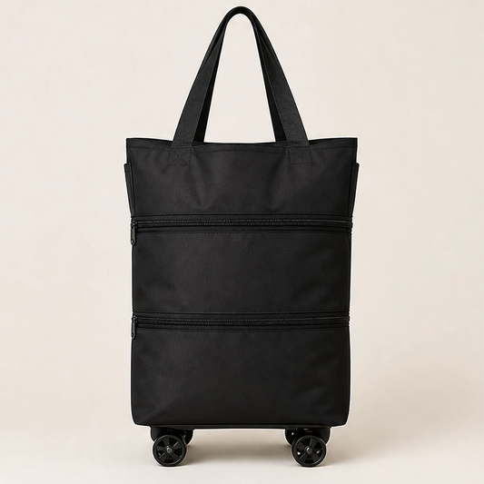 Stowden – Foldable 2-in-1 Shopping Cart & Shoulder Bag with Silent Wheels + 50% OFF