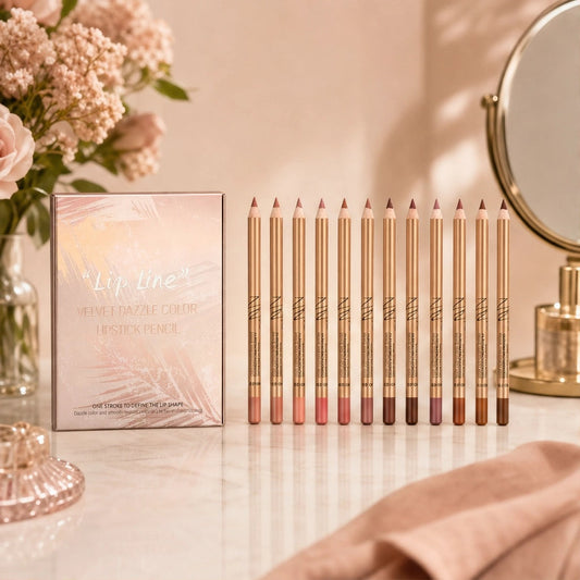 Pouté™ – Velvet Matte Lip Liner Set | 12 Smudge-Proof Shades + 50% OFF