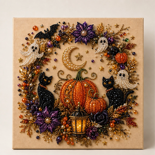 Pearlwick – Halloween Pearl Art DIY Kit, No-Skill Cozy Fall Decor + 50% OFF
