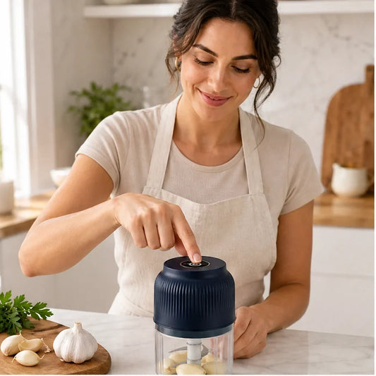 Julienne – One-Press Mini Electric Food Chopper for Fast, Mess-Free Prep + 50% OFF