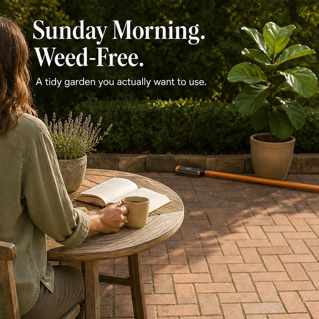 Mossridge™ – 3-in-1 Stand-Up Wire Brush Weed Remover for Patios & Pavers + 50% OFF