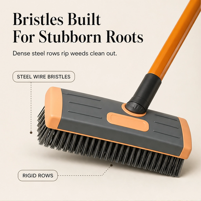 Mossridge™ – 3-in-1 Stand-Up Wire Brush Weed Remover for Patios & Pavers + 50% OFF